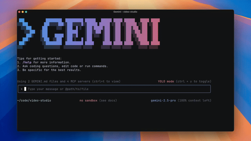 GIF of Google's Gemini CLI
