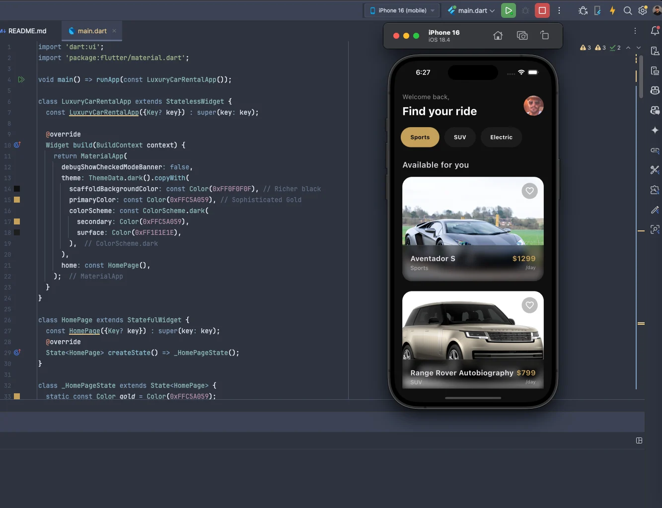 IMG of Running the app in Android Studio