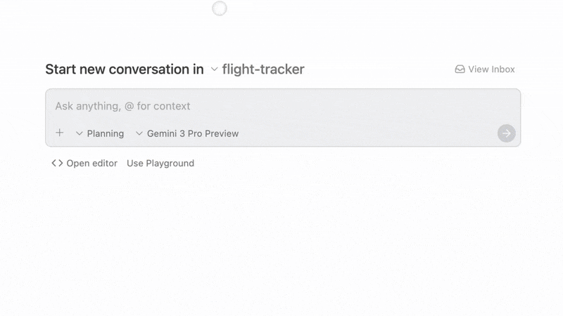 GIF of Google AntiGravity