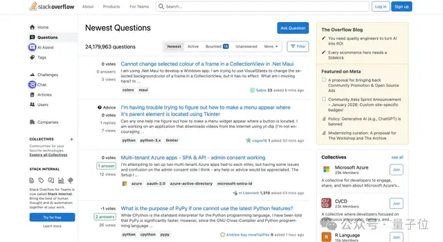 没人提问了但 Stack Overflow 赚钱更多！AI 没有赶尽杀绝