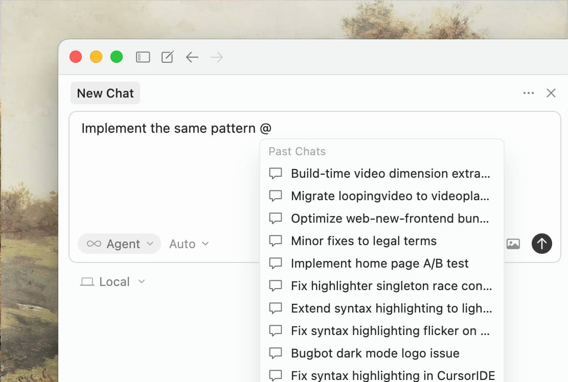 引用过去的聊天，从之前的对话中引入上下文