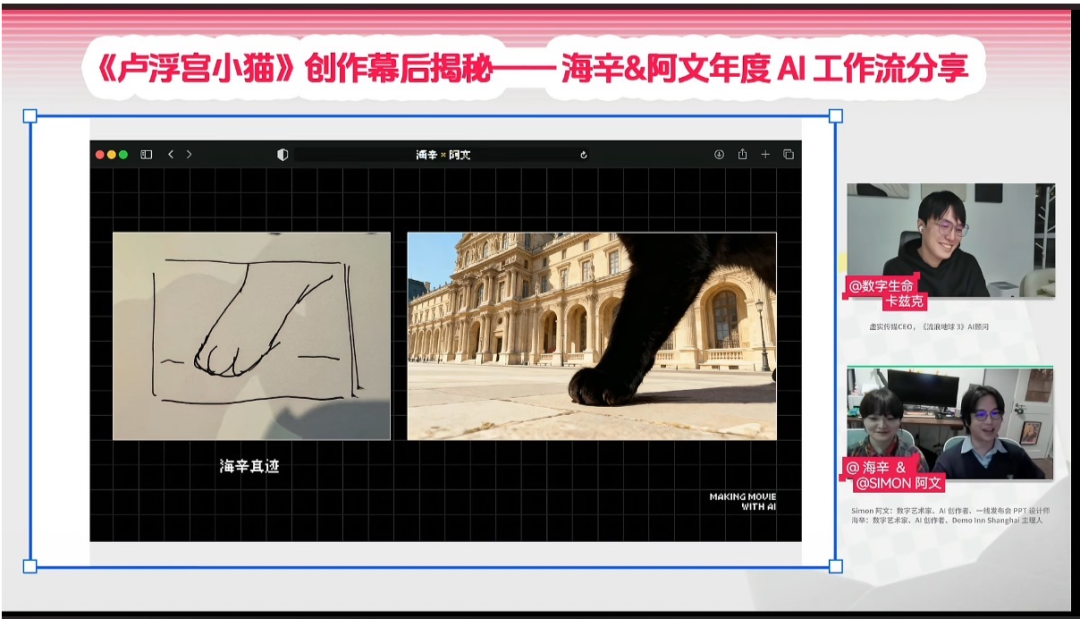火爆全网的《卢浮宫小猫》AI 视频万字创作心得分享，这可能是他们最毫无保留的一次。