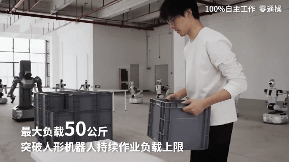 全球首个负载 100 斤的真实持续干活机器人，来自银河通用