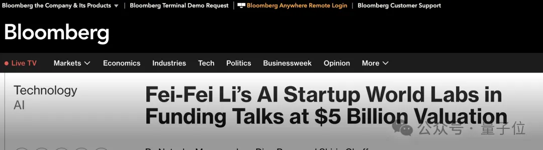 李飞飞世界模型公司一年估值暴涨 5 倍！正洽谈新一轮 5 亿美元融资
