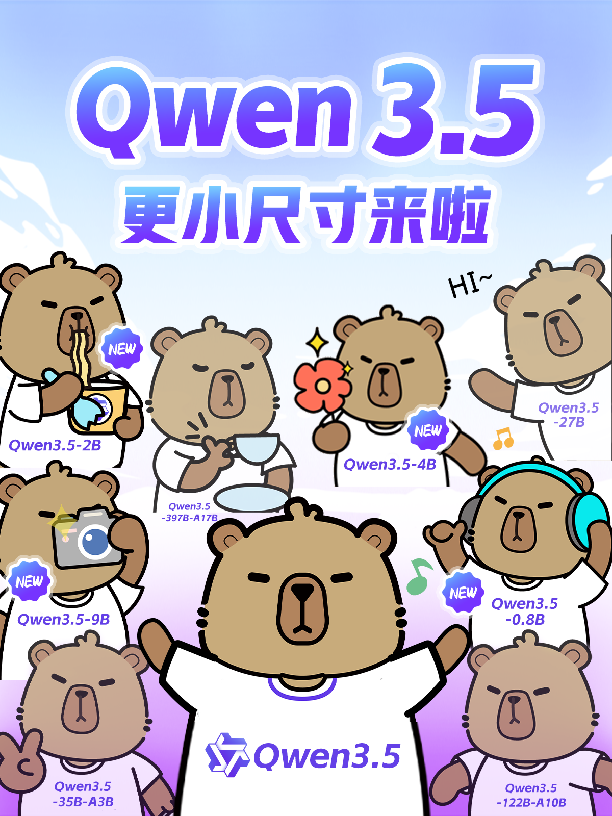 Qwen3.5 更小尺寸来啦！
